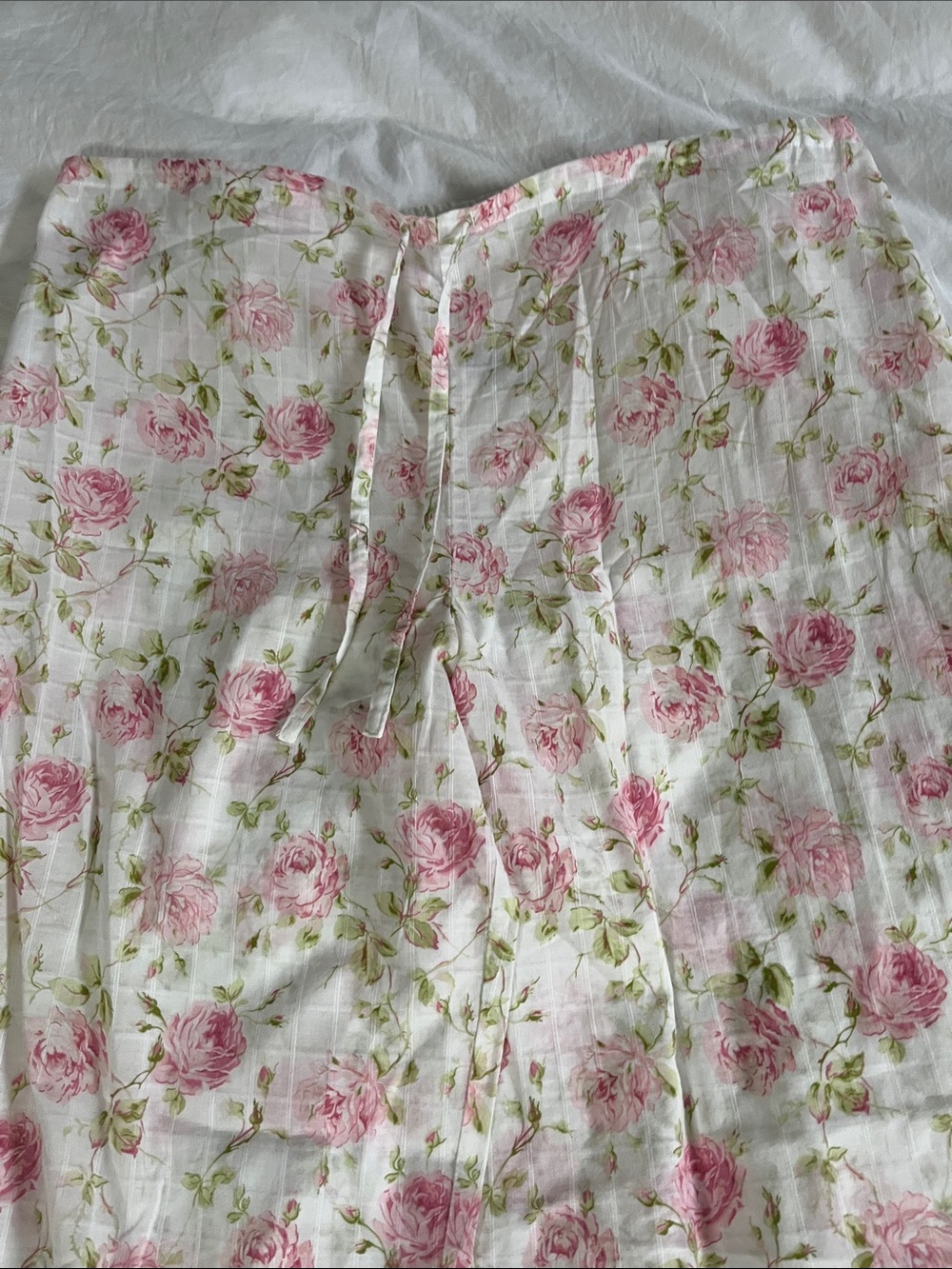 Lauren Ralph Lauren White Floral lace lightweight pajama set size large - Picture 3 of 9